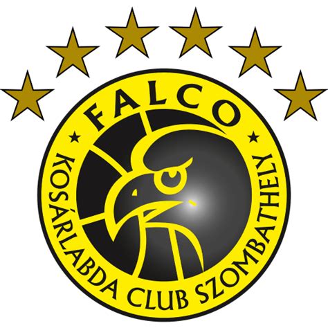 A Falco KC csapatképe egy bajnoki címmel a háttérben