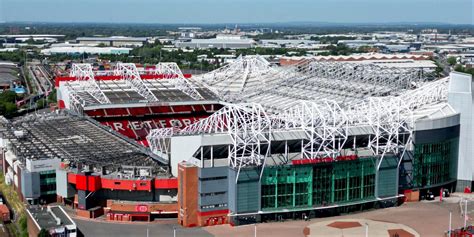 Manchester térképe a repülőtérrel és az Old Trafford stadionnal
