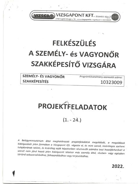 Vizsga és tanúsítvány folyamata