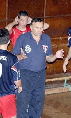 Börcsök Csaba fiatalon, röplabda mérkőzés közben