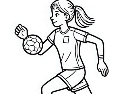 Kézilabdás játékos a levegőben kapja el a labdát