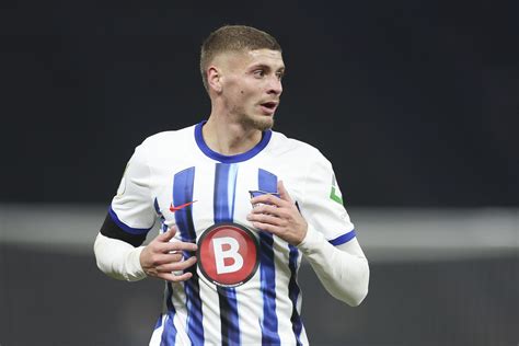 Dárdai Márton játék közben a Hertha BSC mezében