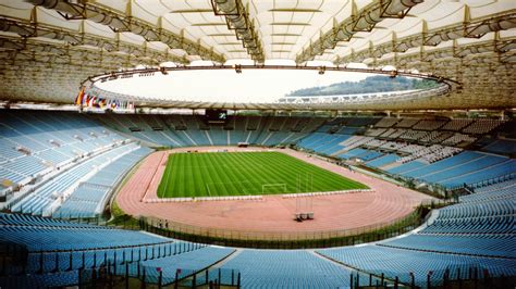 Stadio Olimpico belső nézet, meccs közben