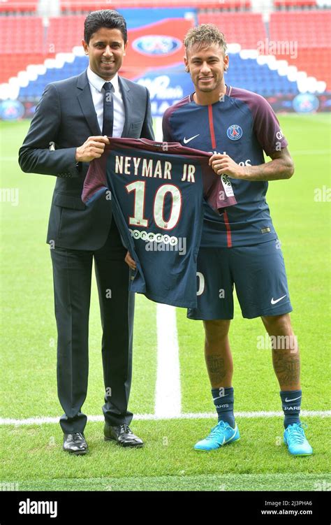 Neymar és a Paris Saint-Germain elnöke, Nasser Al-Khelaifi