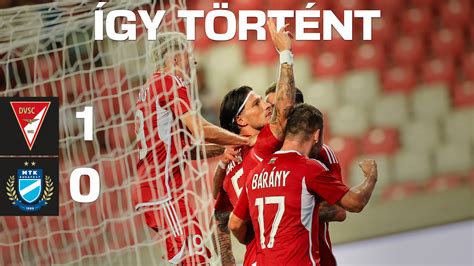 Yordanov gólja a DVSC ellen a felezővonalról