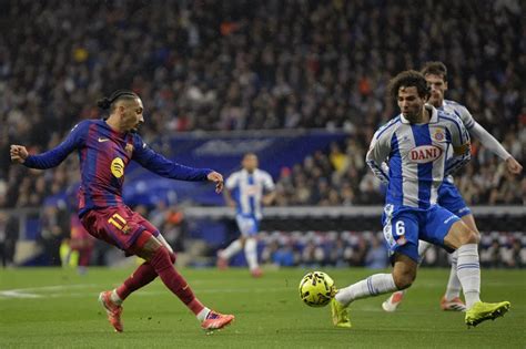 Espanyol támadó formációváltása a második félidőben