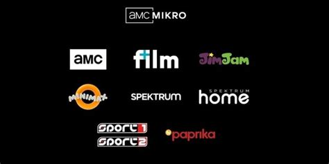 Sport TV és AMC Mikro logói, közvetítést szimbolizáló képpel