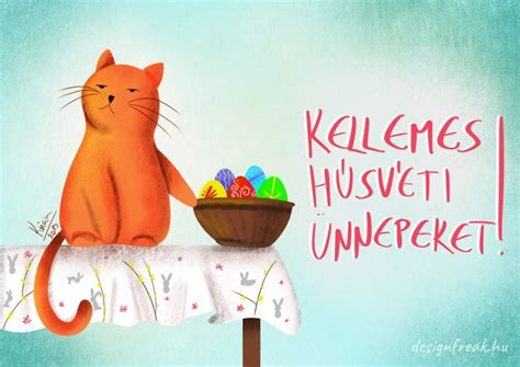 Cicás húsvéti képeslap