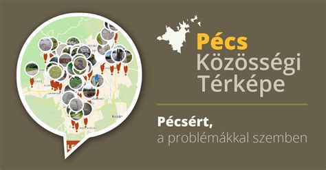 Pécs városának térképe a stadion helyszínével