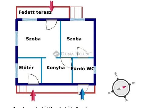 Az üdülő szobáinak és faházainak alaprajza