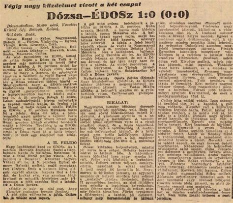Az ÉDOSZ-Bp. Dózsa 8:1-es mérkőzés emléke