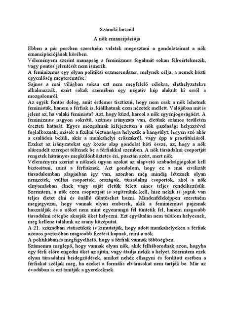 Példa egy történetet mesélő bevezetőre