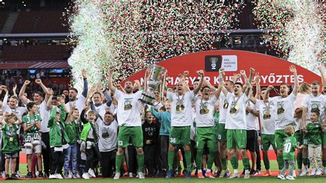 A Mol Magyar Kupa döntőjének pillanata a Puskás Arénában