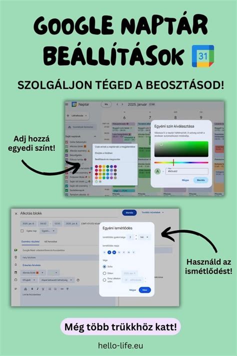 Google profilkép beállítások felülete