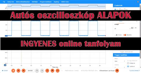 Autós oszcilloszkóp használata motor diagnosztikához