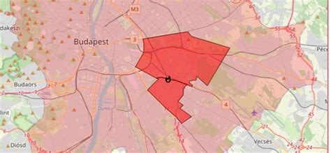 A támadás helyszínéül szolgáló Üllői úti objektum térképe