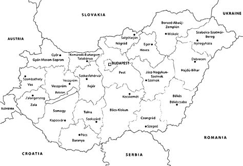 térkép a magyar NB II-es bajnokság csapatairól
