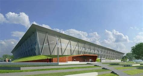 A felújítás előtt álló Sóstói Stadion látványterve
