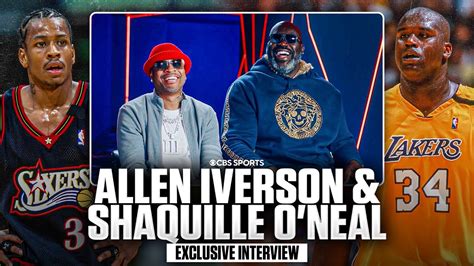 Shaquille O'Neal és Allen Iverson az NBA Hírességek Csarnokában