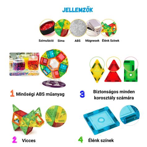 Készleten lévő mágneses törtekből álló oktató játék