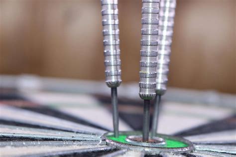 Darts lövés közeli képe