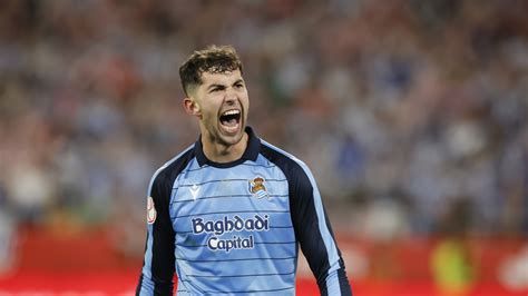 Unai Marrero, a Real Sociedad kapusa a tizenegyespárbajban