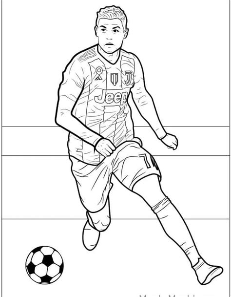 Felnőtt futball színező oldal