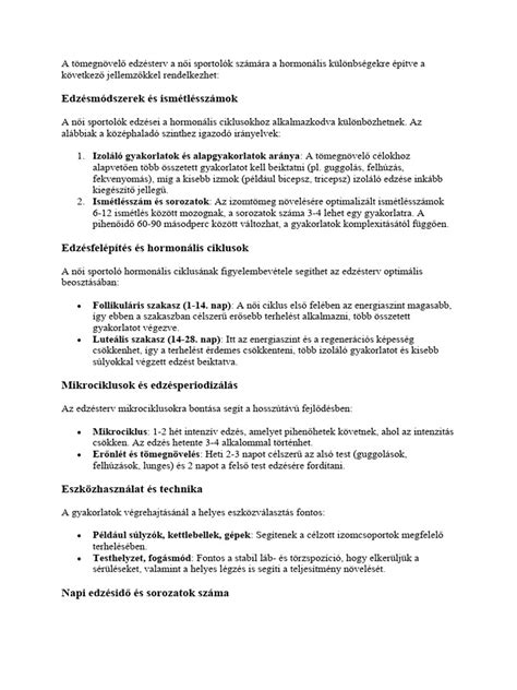 Állóképességi edzésmódszerek és típusok
