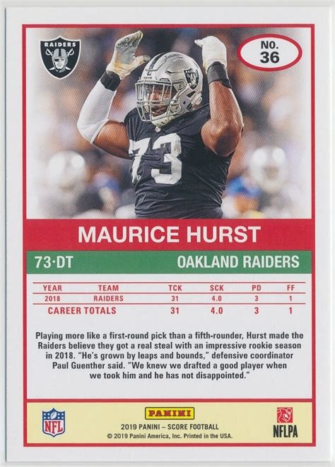 Maurice Hurst, Oakland Raiders mezben