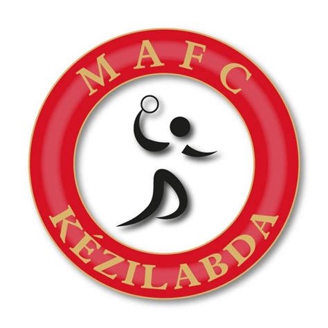 A MAFC Kézilabda Szakosztály logója és kézilabdázók edzésen