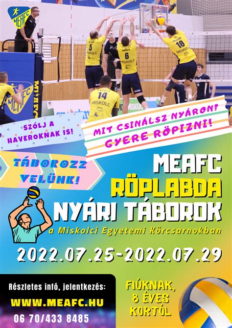 A röplabda tábor programjai