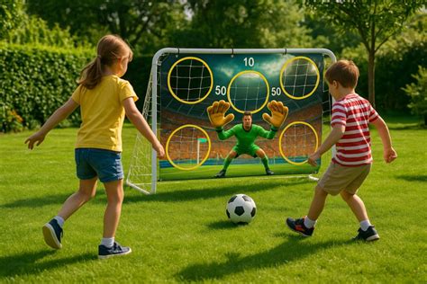 Futballkapu edzőcéllal vagy lyukakkal ellátott ponyvával
