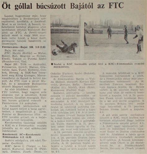 A Bajai SK 1987-es kupagyőztes csapatának fotója