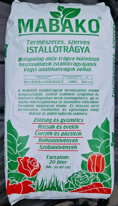 Érett istállótrágya a talajon