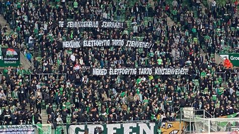 Fradi szurkolók koreográfiája