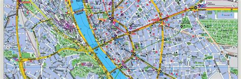 Budapest térkép: Az edzéshelyszínek jelölése