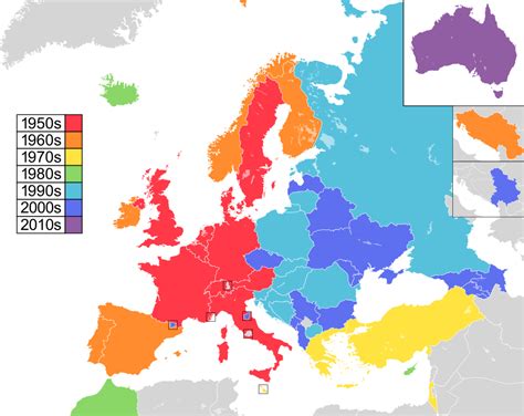 Térkép a 69. Eurovíziós Dalfesztivál résztvevő országairól