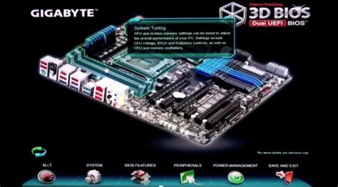 Gigabyte 3D BIOS grafikus felület