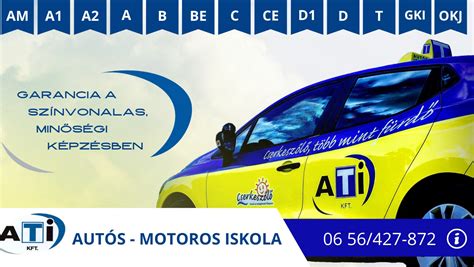 Gépjárművezető képzés tábla