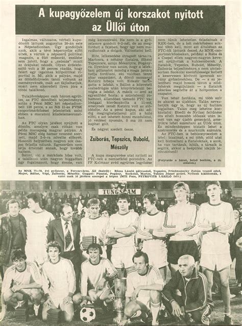 Az 1978-as MNK döntő eredményjelzője