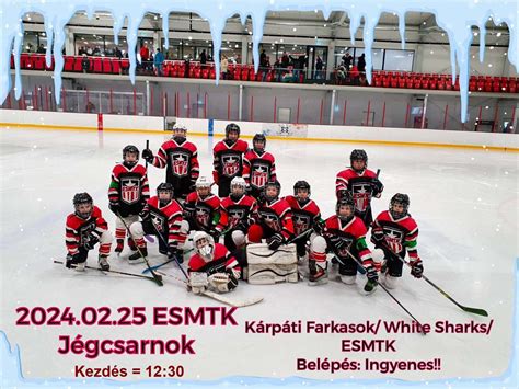 ESMTK U12 jégkorong csapat akcióban