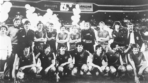 A Videoton SC csapata az 1985-ös UEFA Kupa döntőjében