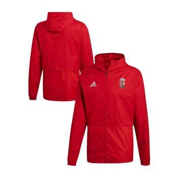 adidas Core 15 Magyar Válogatott Esőkabát piros-fekete színben