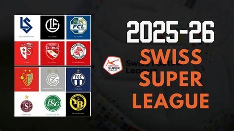 Swiss Super League bajnoki táblázat és stadion