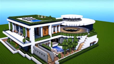 Minecraft modern kastély építmény