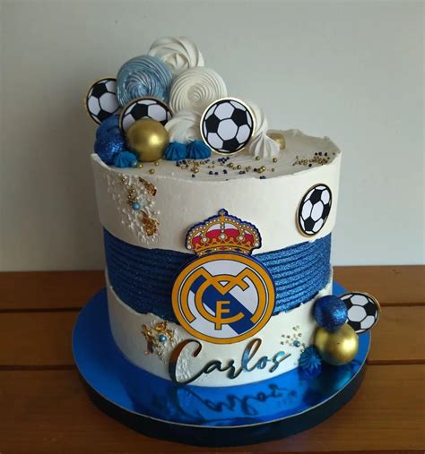 Kész Real Madrid torta, részletes díszítéssel