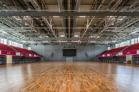 Modern kosárlabda aréna belső