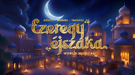 Egy zenei válogató műsor színpada fényekkel és kivetítőkkel