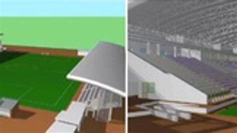 A Békéscsabai Stadion korábbi állapotának látványképe