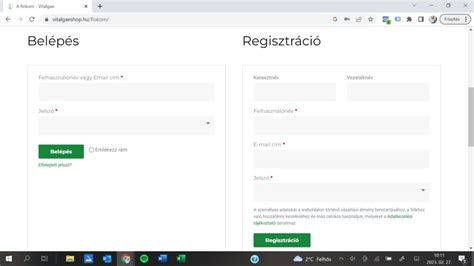 Online regisztrációs felület kosárlabda ligához
